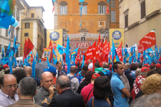 manifestazione Roma settembre 2012
