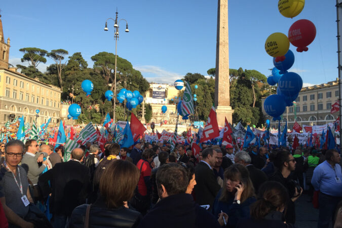 Roma manifestazione 8 novembre 2014